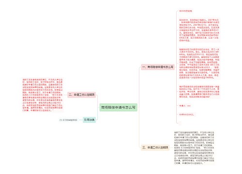 商场赔偿申请书怎么写