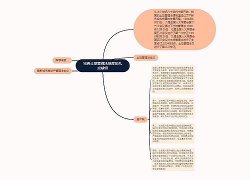 完善土地管理法制度的几点感悟