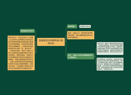 房屋租赁合同解释减少租房纠纷