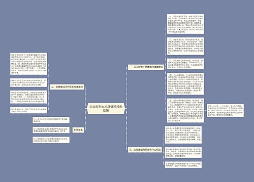 企业改制土地增值税减免政策