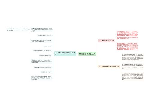 楼漏水修了怎么还滴