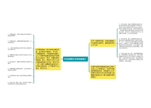 开发商欺诈可双倍赔偿？