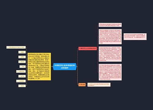 外商投资企业所得税的特点和税种