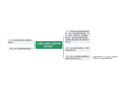 挂牌出让国有土地的程序如何规定？