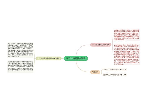 可以代签租赁合同吗