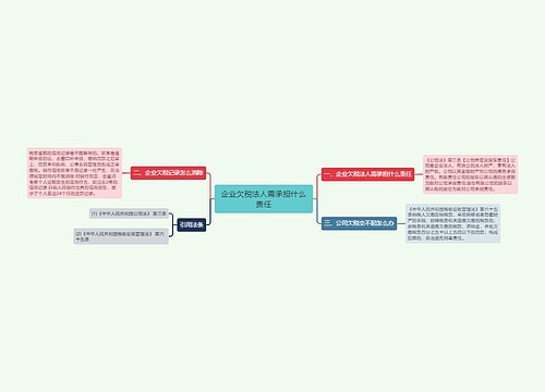 企业欠税法人需承担什么责任