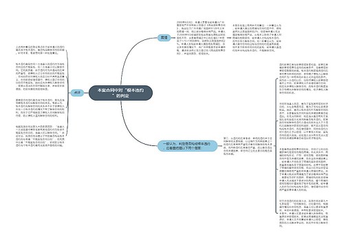 本案合同中对“根本违约”的判定