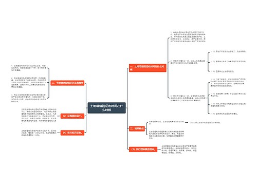 土地增值税征收时间在什么时候