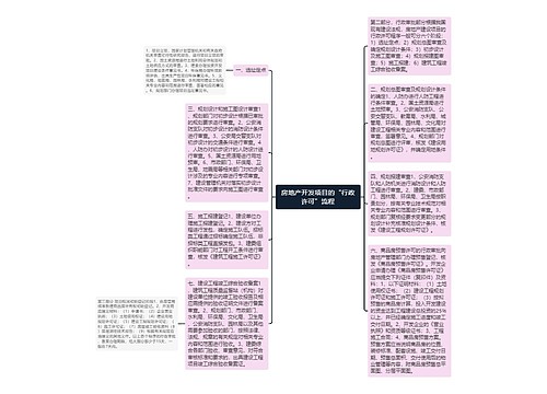 房地产开发项目的“行政许可”流程