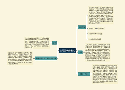 土地流转的模式
