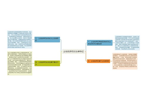 土地抵押权的法律特征