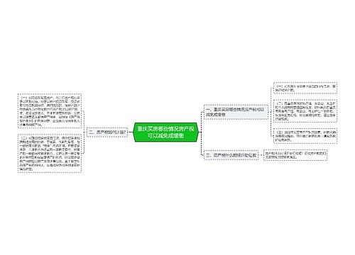 重庆买房哪些情况房产税可以减免或缓缴