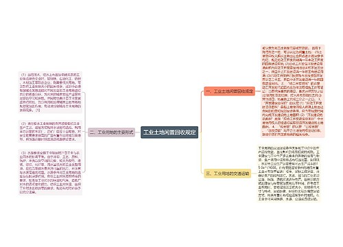 工业土地闲置回收规定