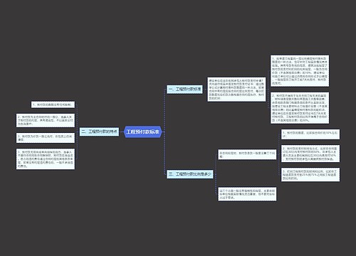 工程预付款标准