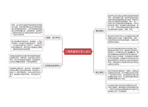 工程质量责任怎么划分