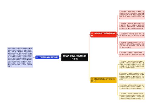 常见的建筑工程质量问题有哪些