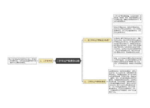 二手车过户税费怎么收