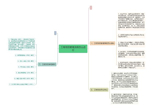 工程项目管理流程怎么进行