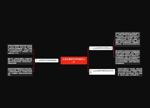 企业注册资本印花税怎么交