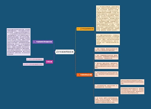 辽宁车船使用税标准