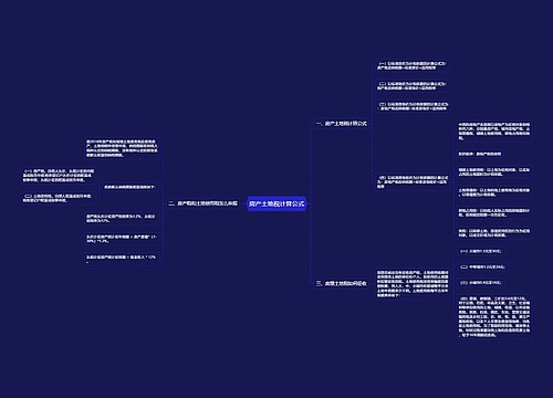 房产土地税计算公式