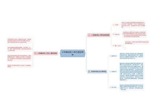 小规模纳税人每月缴税程序