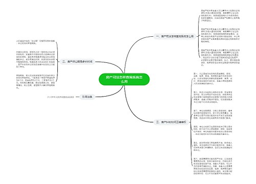 房产司法怎样查询系统怎么用