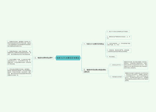 税率为6%发票项目有哪些