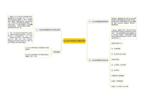 企业所得税的优惠政策