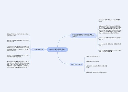 申请特级资质的条件