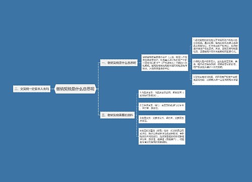 缴纳契税是什么意思呢