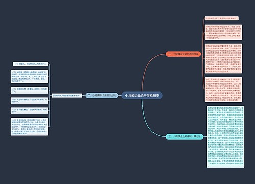 小规模企业的所得税税率