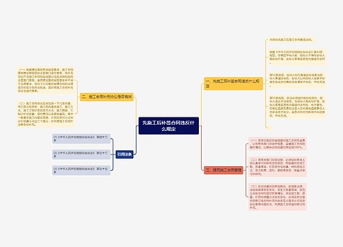 先施工后补签合同违反什么规定