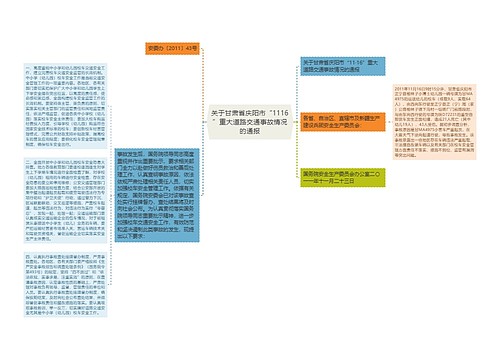 关于甘肃省庆阳市“1116”重大道路交通事故情况的通报