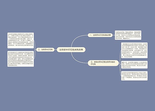 注册资本印花税减免政策