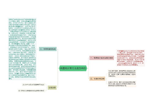 购置税计算方法是怎样的