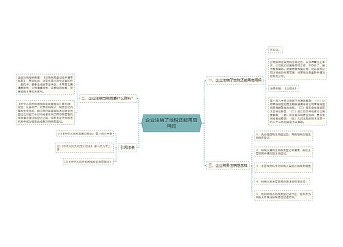 企业注销了地税还能再启用吗