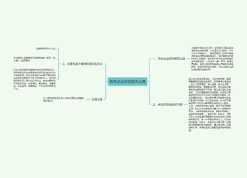 新办企业印花税怎么算