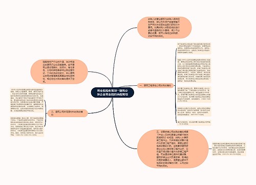 营业税税收筹划――建筑安装企业营业税的纳税筹划