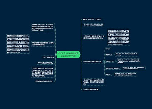 浅析电子文档收集与管理应注意的若干问题