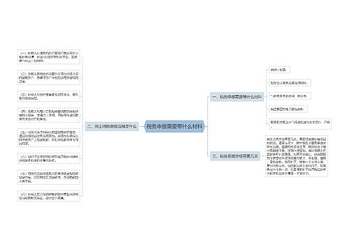 税务申报需要带什么材料