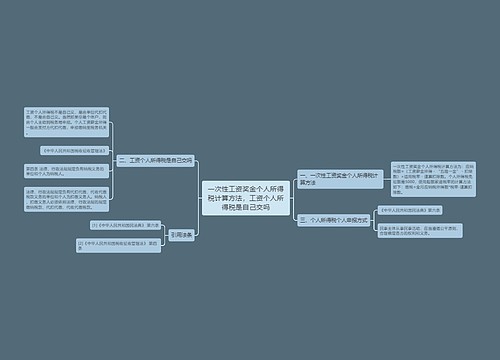 一次性工资奖金个人所得税计算方法，工资个人所得税是自己交吗