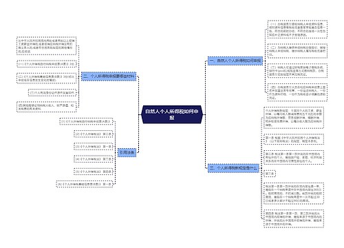 自然人个人所得税如何申报