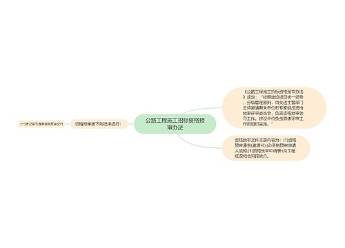 公路工程施工招标资格预审办法