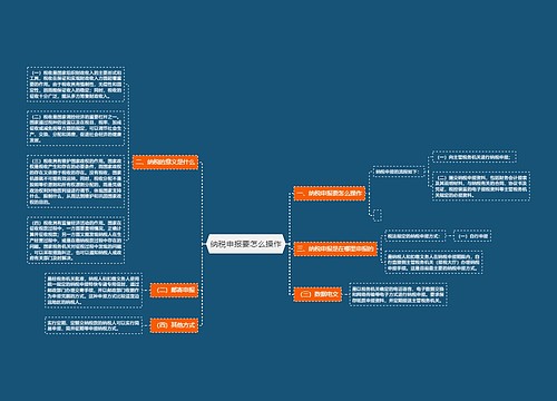 纳税申报要怎么操作