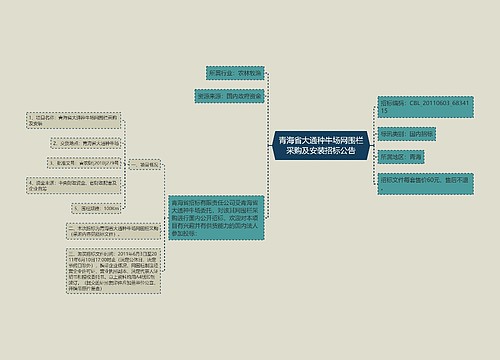 青海省大通种牛场网围栏采购及安装招标公告