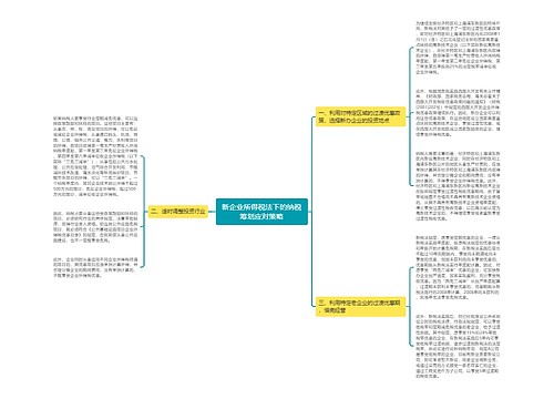 新企业所得税法下的纳税筹划应对策略