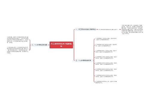 月工资8000扣多少税新税法