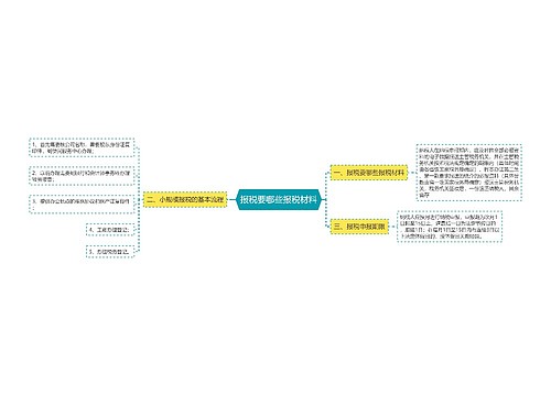 报税要哪些报税材料