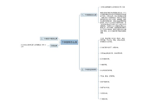 个体报税怎么报